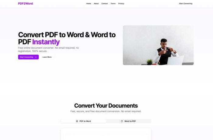 PDF to Word Converter Tool Script